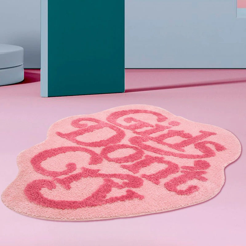 soft girl aesthetic room decor pink bath mat accent rug roomtery