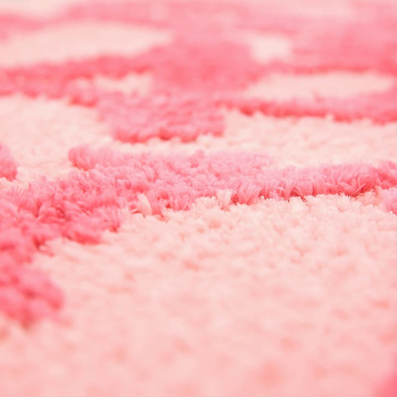soft girl aesthetic room decor pink bath mat accent rug roomtery