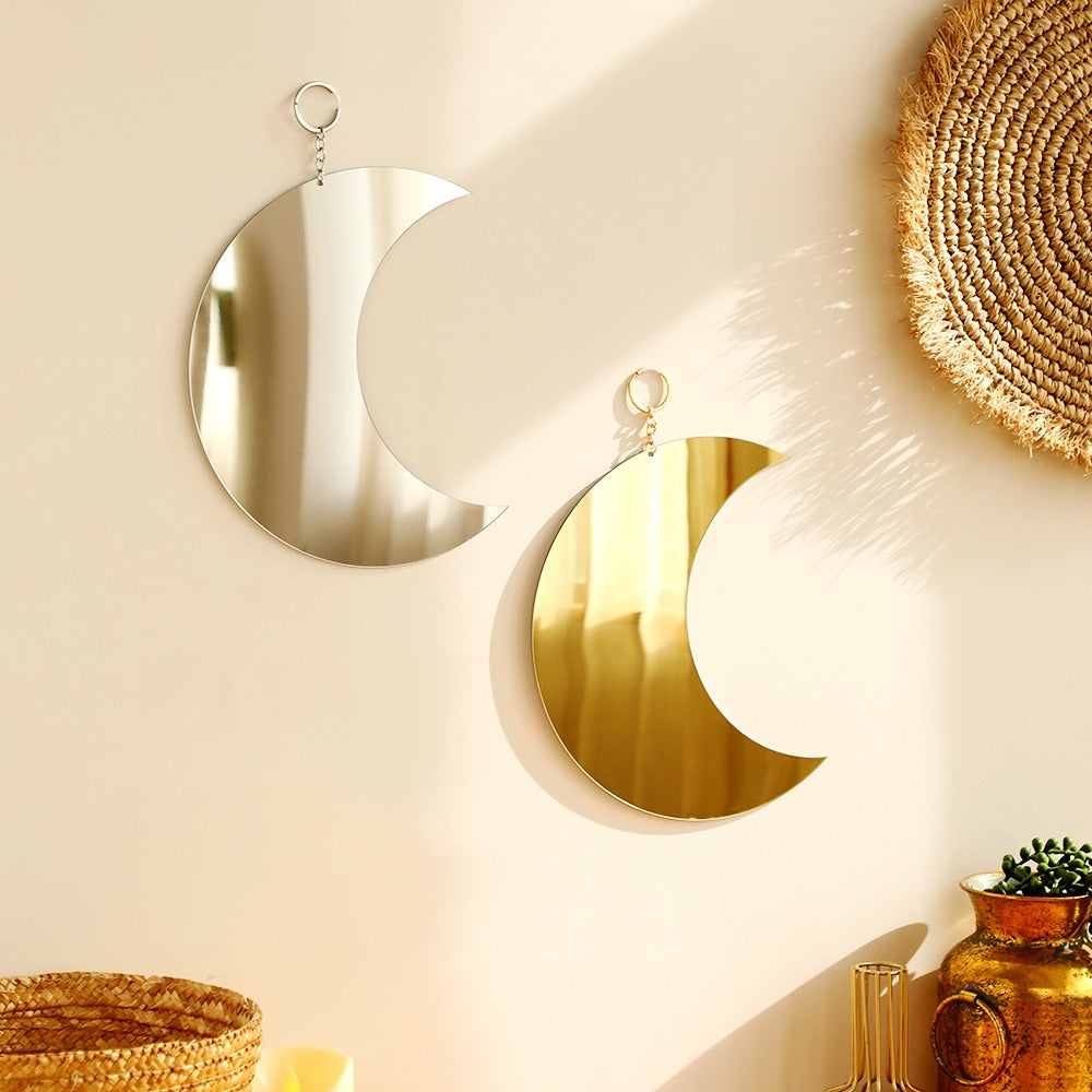 Mirror Moon Wall Decor | Aesthetic Room Wall Decor - roomtery