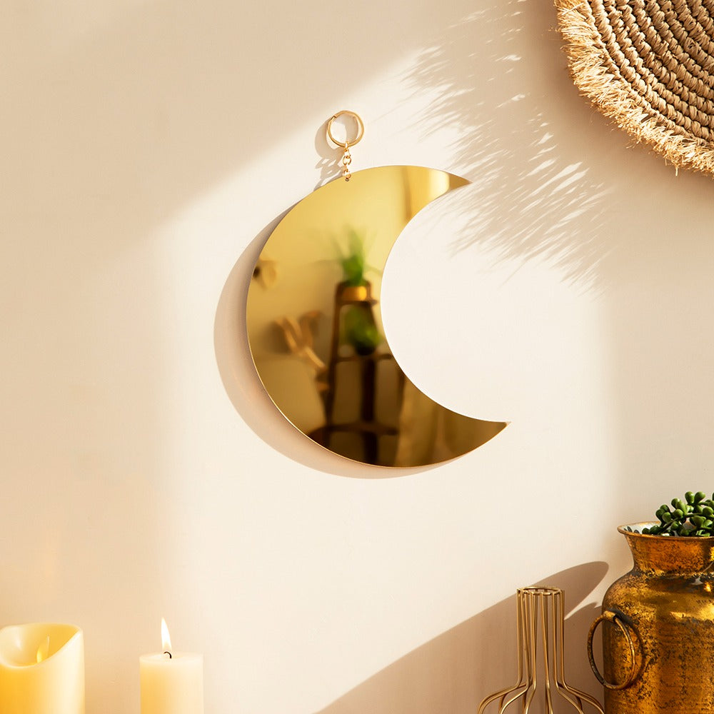 Mirror Moon Wall Decor | Aesthetic Room Wall Decor - roomtery