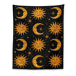 Golden Sun & Moon Tapestry