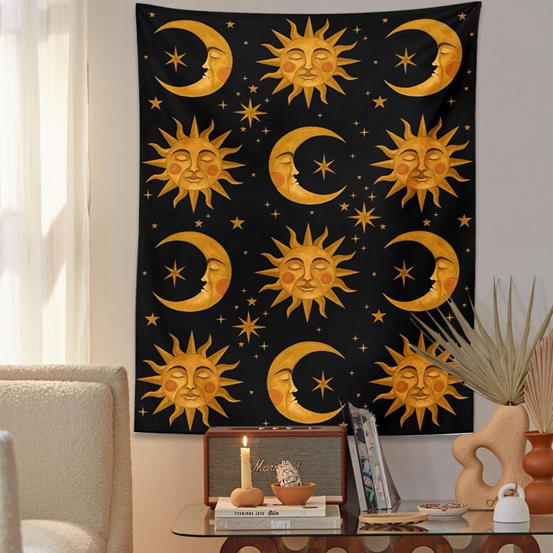 Moon Flowers Tapestry - Shop Online on roomtery