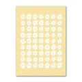 yellow flowers pastel golden floral print aesthetic wall art print roomtery