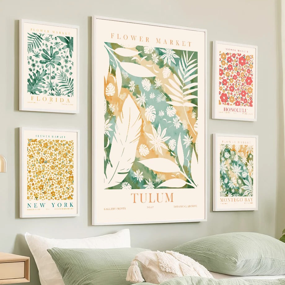 Green Vines Pattern Art: Canvas Prints, Frames & Posters