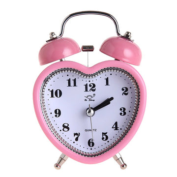 Heart Shape Bell Alarm Clock