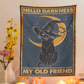 Cat Tarot Tapestry Wall Hanging Mysterious Divination Witchcraft Cat Tapestry Vintage moon cat Wall Decoration Cloth Room Decor tapestry roomtery