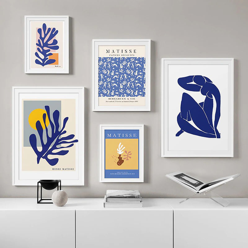 henri matisse poster blue aesthetic print cut outs roomtery