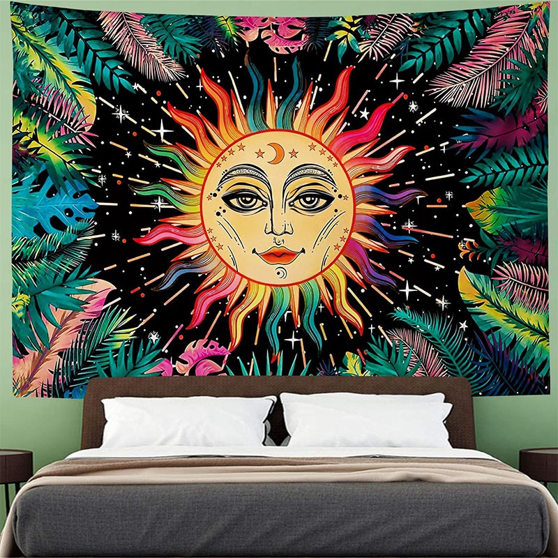 Trippy sun online tapestry