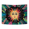 indian sun moon tropics aesthetic wall hanging tapestry art print roomtery