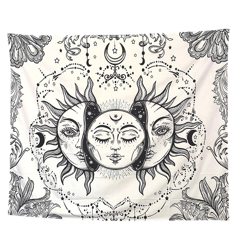 indie aesthetic room sun and moon tapestry indian style roomtery