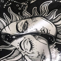 indie aesthetic room sun and moon tapestry indian style roomtery