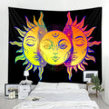 indie aesthetic room sun and moon tapestry indian style roomtery