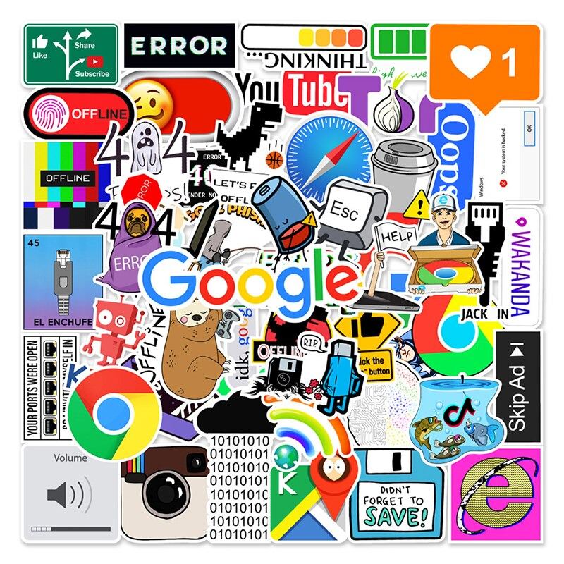 internet 2000s y2k aesthetic sticker pack wall stickers roomtery