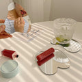 aesthetic irregular blob mirror coaster decor roomtery