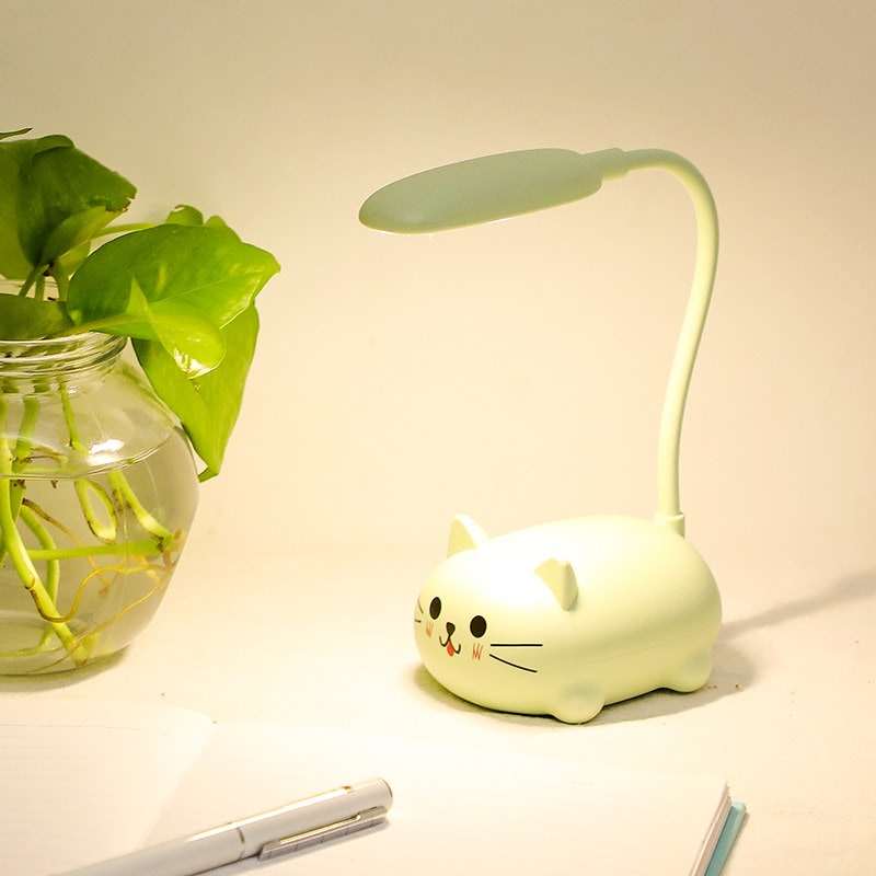 kawaii cat cute desk table lamp roomtery