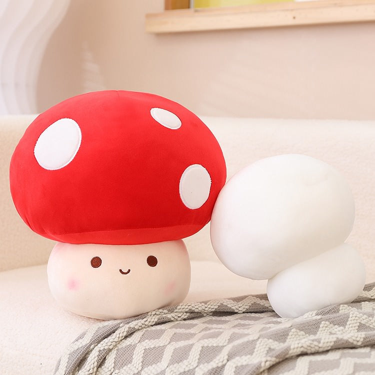 kawaii cute mushroom plush toy aesthetic decor roomtery