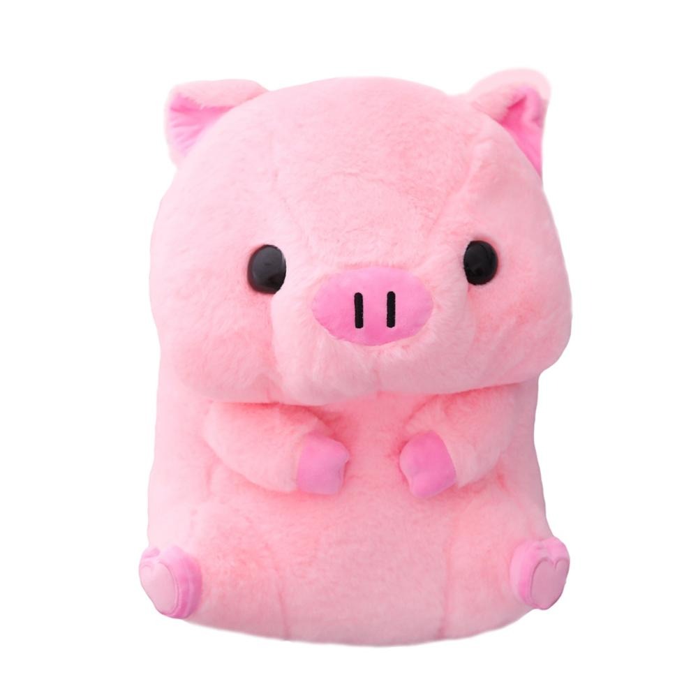 kawaii toy pink piggie plushie soft girl aesthetic room roomtery