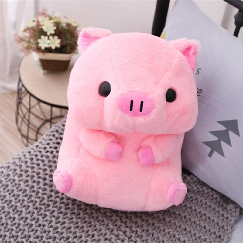 kawaii toy pink piggie plushie soft girl aesthetic room roomtery