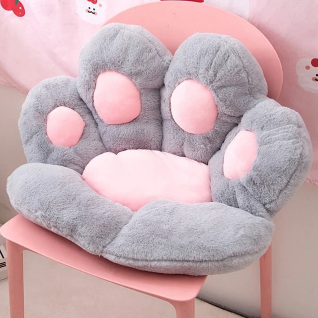 kawaii aesthetic cute cat paw seat cushion gaming chair decorative pillow room decor roomtery