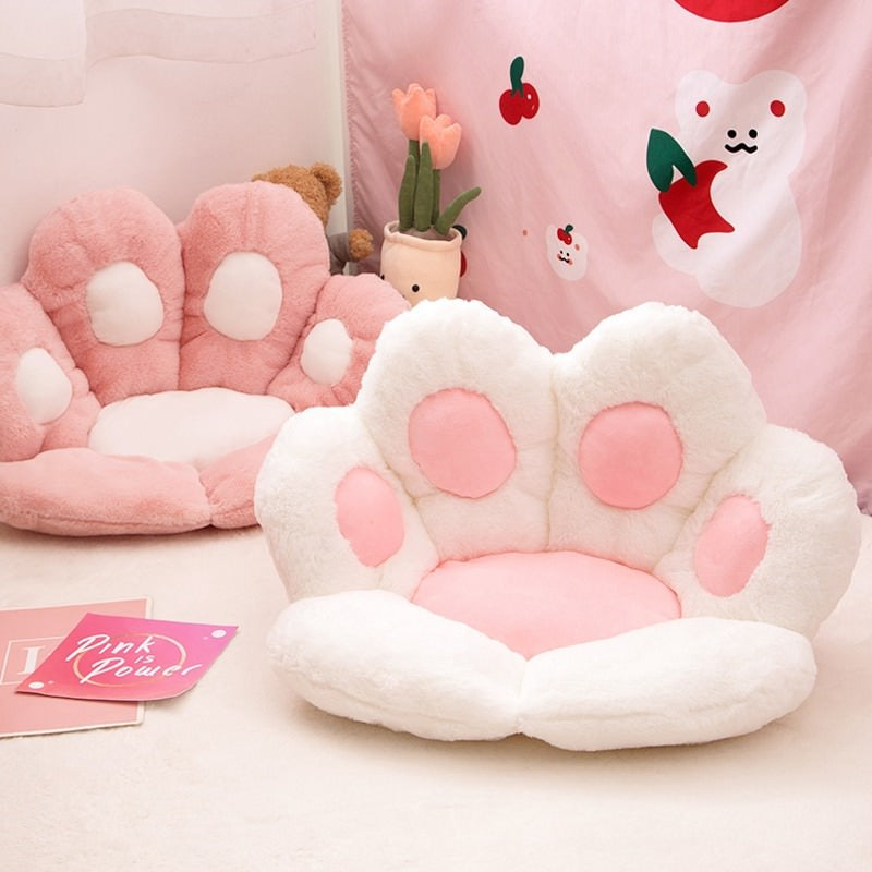 Kawaii Cat Paw Seat Cushion - Shop Online on roomtery