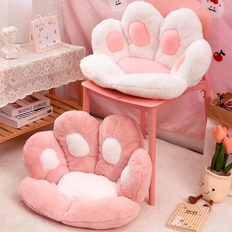 Kawaii Cat Paw Seat Cushion - Shop Online on roomtery