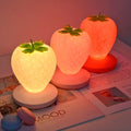 kawaii aesthetic strawberry night light lamp roomtery