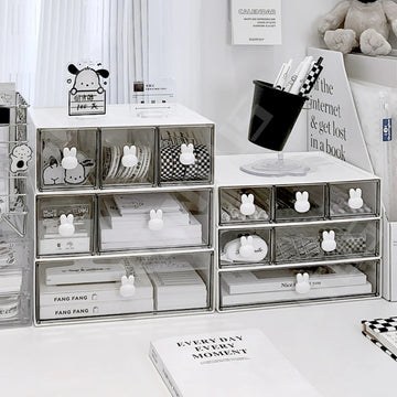 Aesthetic Room Desk Decor  Pastel Folding Mini Storage Crate - roomtery