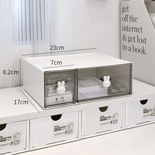 Desktop Storage Box Organizer Aesthetic Room Organizers
