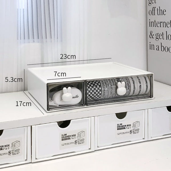 Desktop Storage Box Organizer Aesthetic Room Organizers