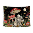 Love in Mushroom Forest Tapestry