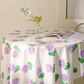 korean aesthetic pastel tulip print tablecloth roomtery