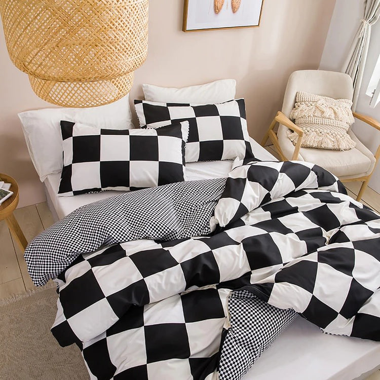 Checkered Bedding Duvet Covers & Sets roomtery