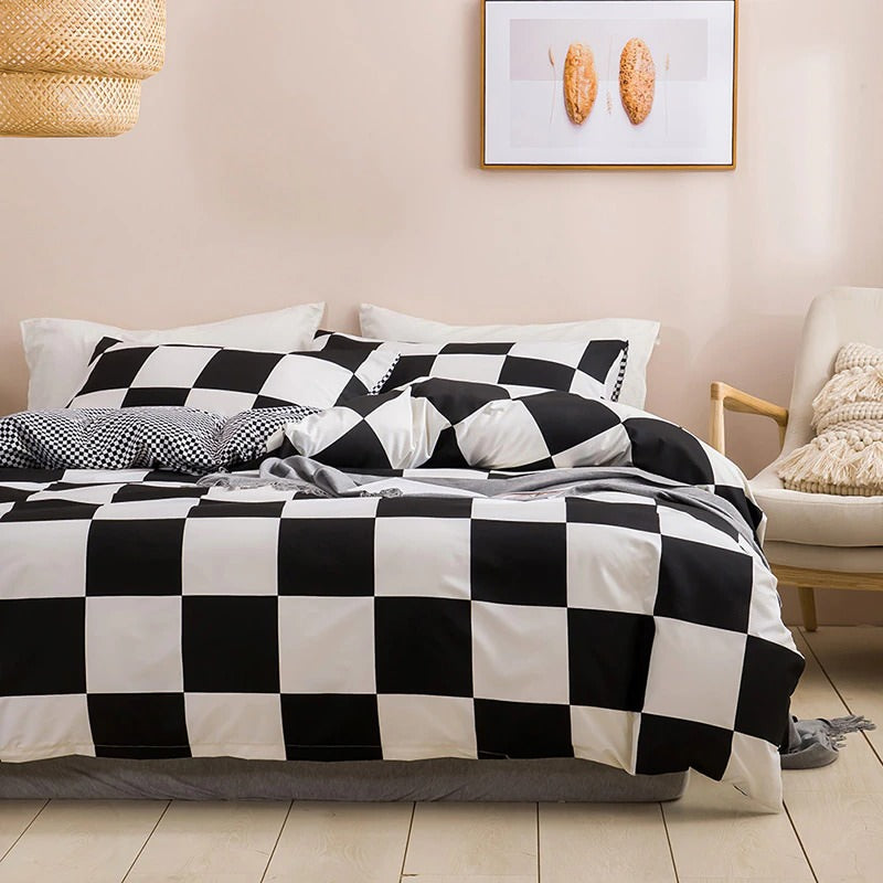 Check Pattern Bedding Aesthetic Checkered Bedding at Jake Burdekin blog