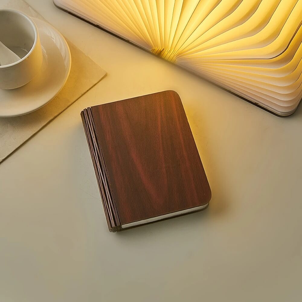 led night light paper book table top lamp roomtery