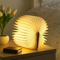 led night light paper book table top lamp roomtery