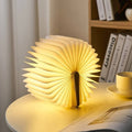 led night light paper book table top lamp roomtery