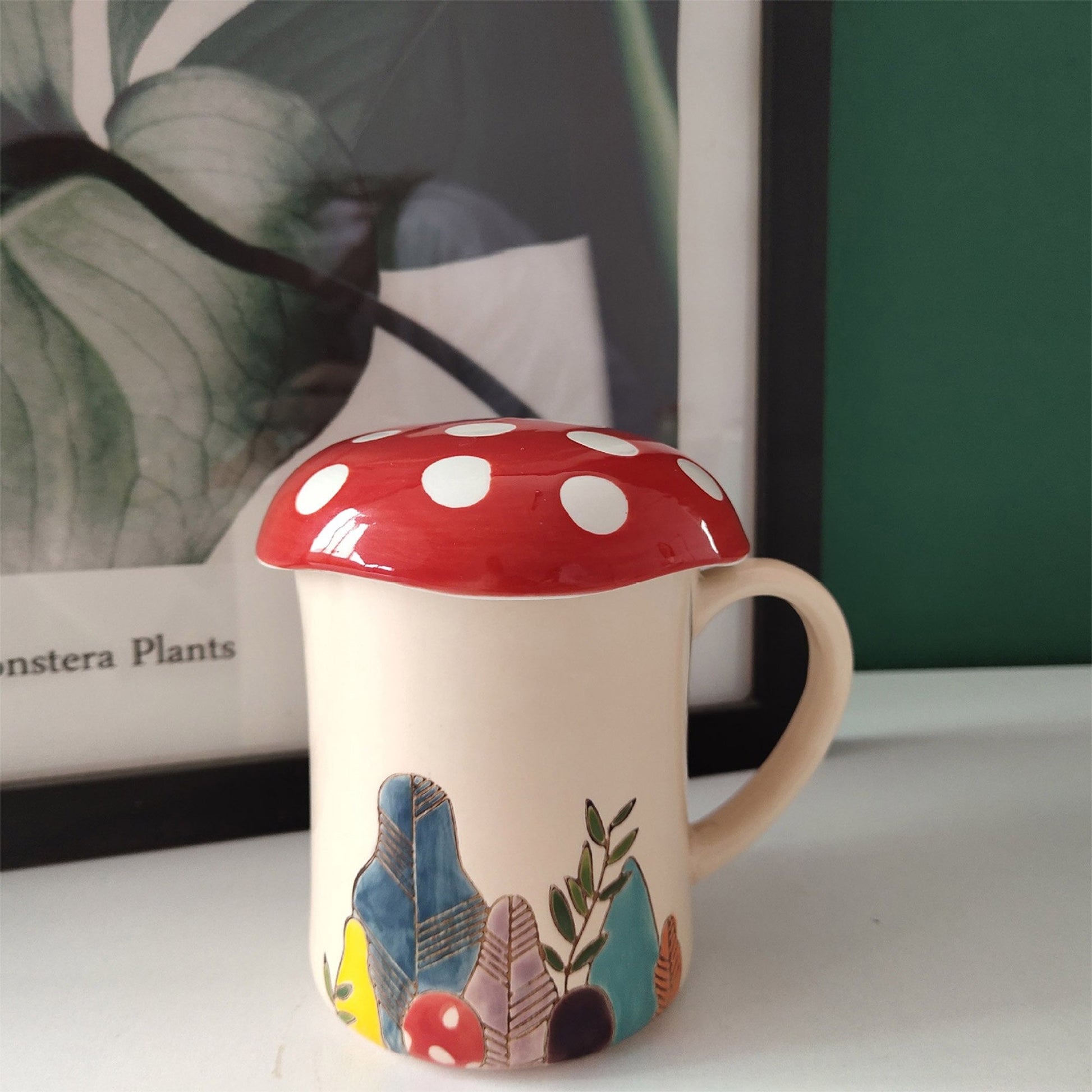 amanita red mushroom lid cup cyyagecore aesthetic roomtery