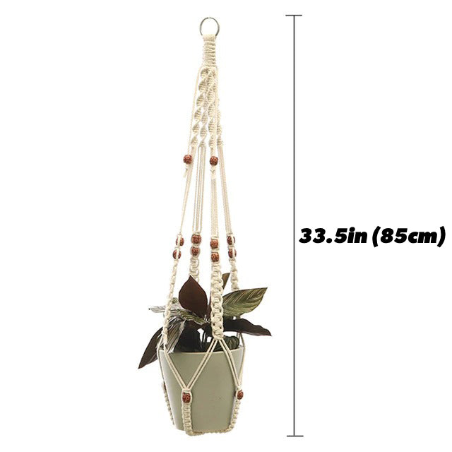 macrame plant pot hanger aesthetic room decor wall hanging plant holder roomtery