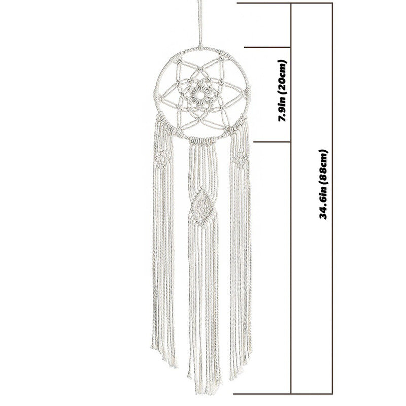 macrame wall hanging decor aesthetic dreamcatcher round star shape roomtery