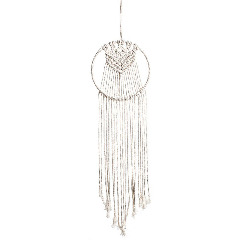 macrame wall hanging decor aesthetic dreamcatcher round shape roomtery