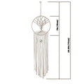 aesthetic macrame wall hanging dream catcher tree shaped inside with crystal roomtery