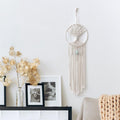 aesthetic macrame wall hanging dream catcher tree shaped inside with crystal roomtery