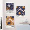 matisse morris yellow blue color themed gallery wall art aesthetic canvas posters roomtery