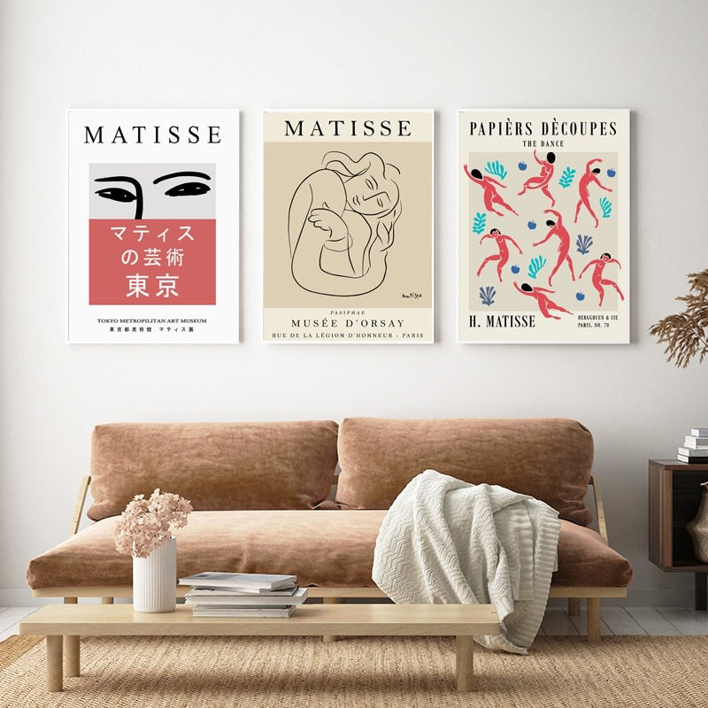 Coquette Matisse Flower Market Canvas Poster - Aesthetic Room Decor