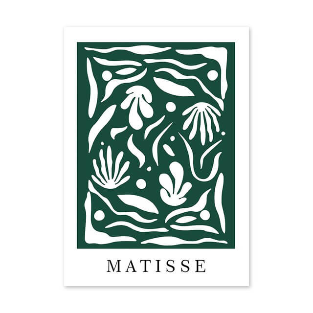 matisse cut outs green theme gallery wall art aesthetic posters roomtery