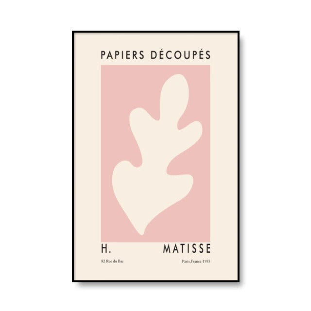 henri matisse vintage poster abstract cut out prints aesthetic room