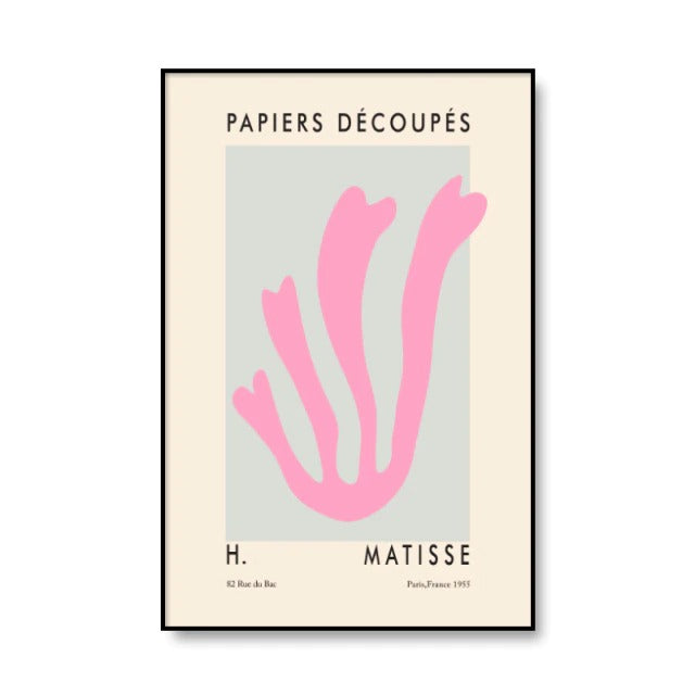 henri matisse vintage poster abstract cut out prints aesthetic room