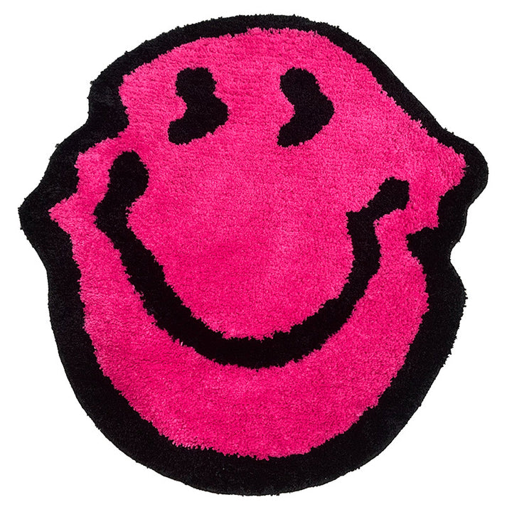 Melted Smiley Fluffy Rug - Shop Online on roomtery