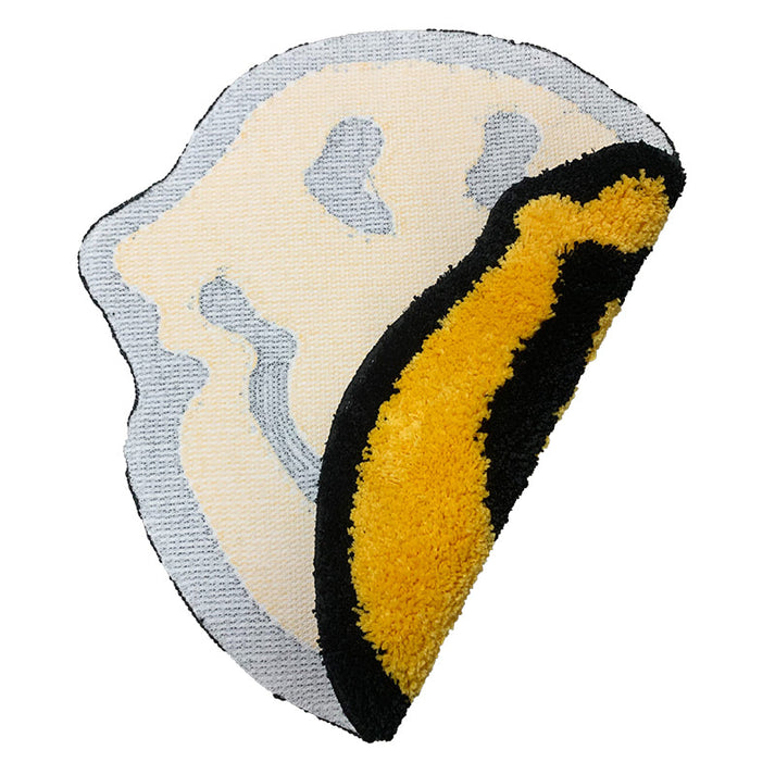 Melted Smiley Fluffy Rug - Shop Online on roomtery