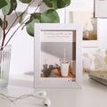 minimalist simple white wall collage cards set wall decor roomtery